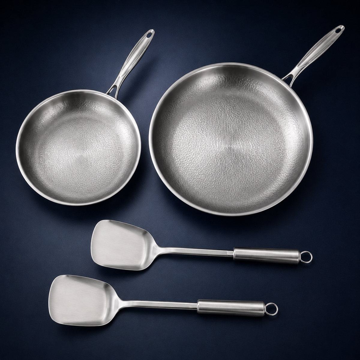 Hammered Titanium Pro Pan Duo