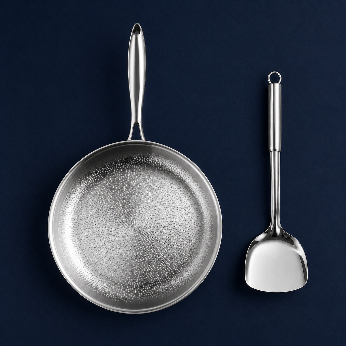 Hammered Pan + Spatula