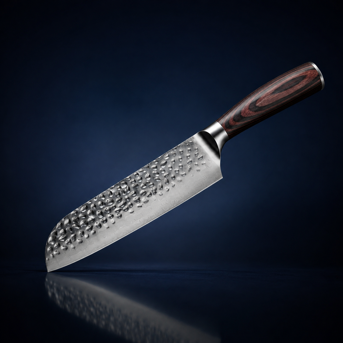 Vue d'ensemble de Couteau Universel Martelé – Lame 13 cm en Acier Forgé