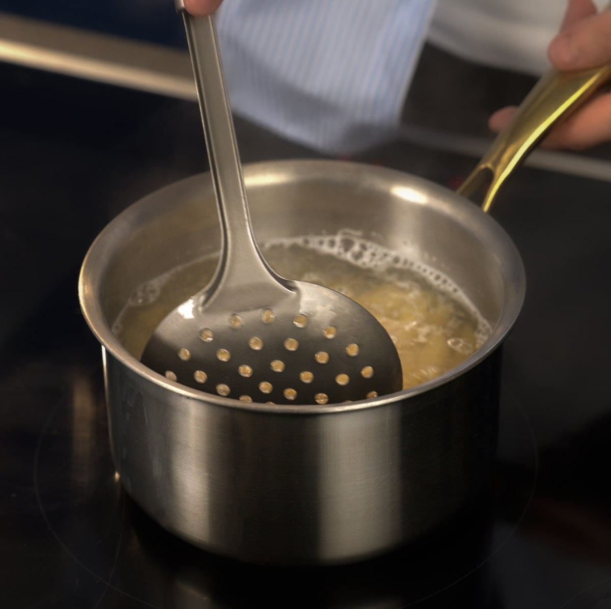 Spatule Maison Ferre® – 100 % titane pur – détail du manche